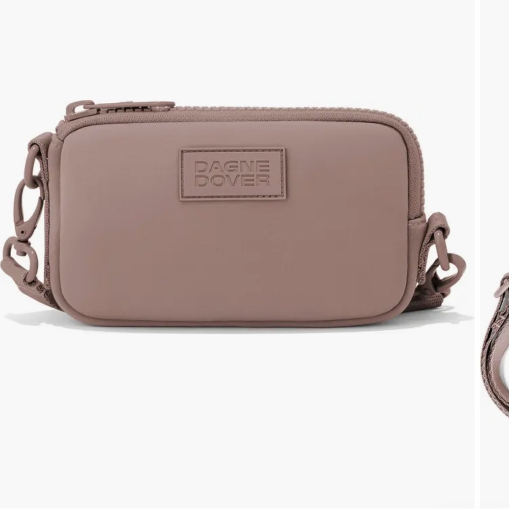 Dagne Dover crossbody phone wallet in dune